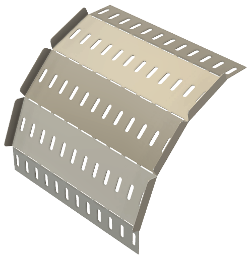 Lit Cable Tray External Bend